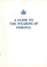 A Guide to the Wearing of Insignia