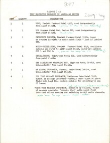 Test Equipment Included in AN/TSC-38 System