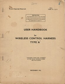 User Handbook for Wireless Control Harness Type 'A'