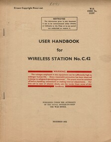 User Handbook for Wireless station No. C.42
