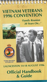 Vietnam Veterans 1996 Convention Launceston 14-18 August 1996: Official Handbook & Guide.