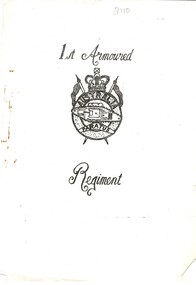 1st Armoured Regiment Administration and Logistics in the Field: APC Troop and other military documents