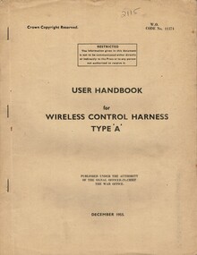 User Handbook for Wireless Control Harness Type 'A'