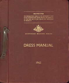 Manual, Australian Army, AustralianMilitary Forces: Dress Manual 1963, 1963