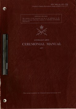 Australian Army: Cceremonial Manual 1977