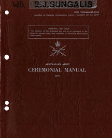Australian Army: Ceremonial Manual 1977