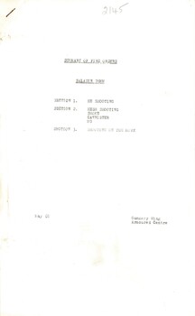A Copy of Summary Of Fire Orders - Saladin 76mm