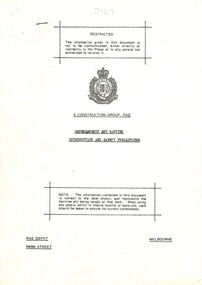 Australian Army: 6 Construction Group, RAE: Watermanship And Rafting: Introduction And Safety Precautions