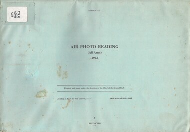 Air Photo Reading (All Arms) 1973