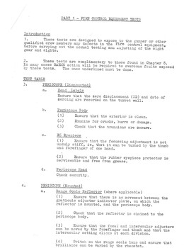 A copy of Australian Army: Fire Control Equipment Tests, Part 1,  Part 2, Part 4, Part 6, Part 7.