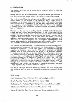 A Copy of Vietnam Veterans Council of Victoria Inc.: A brief history of the Vietnam War