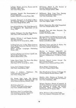 A Copy of Vietnam Veterans Council of Victoria Inc.: A brief history of the Vietnam War