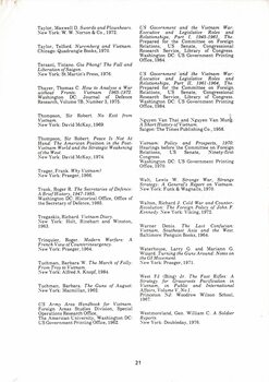 A Copy of Vietnam Veterans Council of Victoria Inc.: A brief history of the Vietnam War