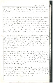 Approximately 100, 2-hole punched foolscap pages of hand-written diary of Captain Richard A Farrell