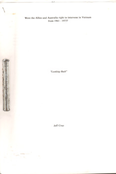 Copy of Looking Back by Jeffrey William Cruz
