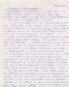 An original letter titled "to Whom It May Concern' written by Robert John Williams