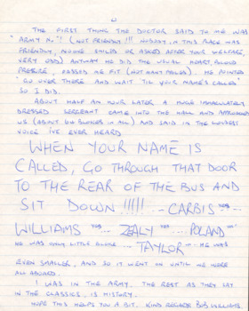 An original letter titled "to Whom It May Concern' written by Robert John Williams
