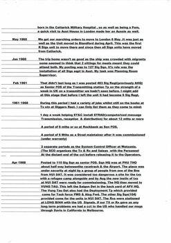 A copy of the Service details of William Dickinson