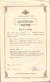 A collection of Trade Certificates for Cpl Andrzej Roman Witold Gizycki (Ziggy)