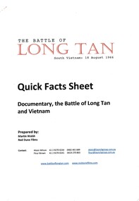 The Battle of Long Tan 18/8/66 - NVA/VC Revisited.