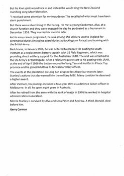 NZ digger called in howitzers at Nui Dat: Morrie Stanley - 1931-2010