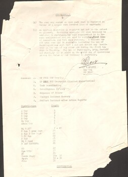 Original pages 3 and 4 of a Confidential Report by Lt Col Scott