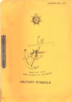 Maritime Wing, Army School of Transport: Handout No: 137 