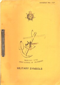 Maritime Wing, Army School of Transport: Handout No: 137 