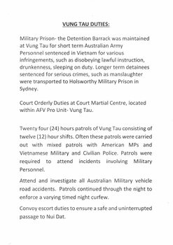 Memorabilia Royal Australian Army Provist Corps by Cpl James Archbold