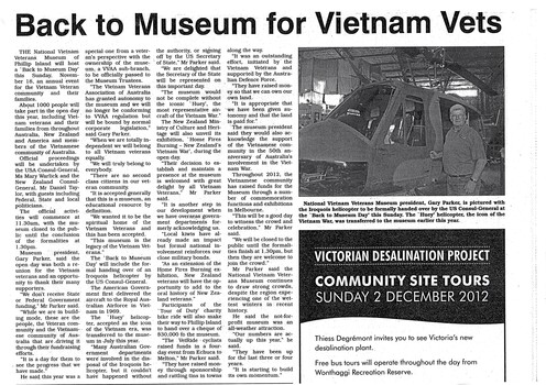 A Copy of Back to Museum for Vietnam Vets