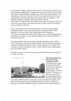 A Copy of a Speech given by Nugyen Viet Long on 30 March 2014 regarding the Dual Identity Leadership Program