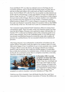 A Copy of a Speech given by Nugyen Viet Long on 30 March 2014 regarding the Dual Identity Leadership Program