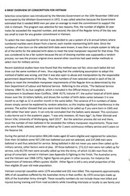 A Copy of A Brief Overview of Conscription for Vietnam