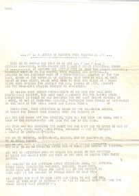 A Memo Titled A Letter of Warning from Vietnam
