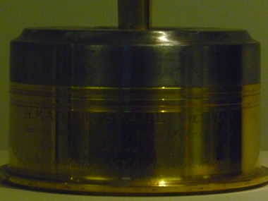 Artwork, other - Trench art, ash tray, HMAS Brisbane
