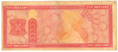 Currency, Military Payment Certificate $10