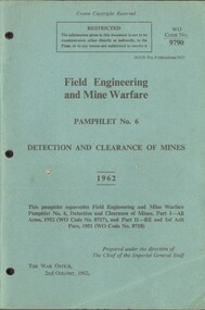 A manual providing information for the detection and clearance of mines.