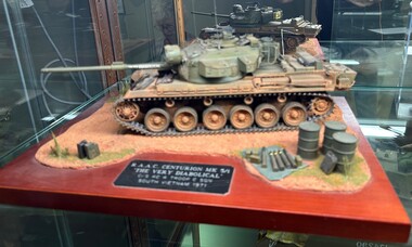 A model of a Centurion tank