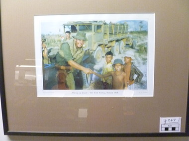Photograph, Making New Friends - 105 Field Battery - Vietnam 1969
