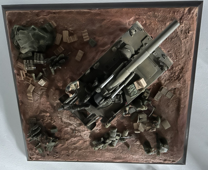 A Diorama of a M-107 Self Propelled Artillery