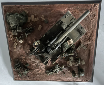 A Diorama of a M-107 Self Propelled Artillery