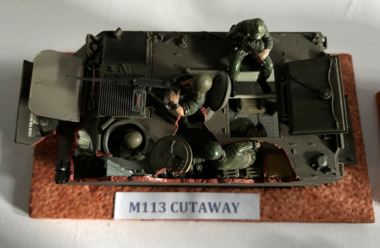 A Model of a M113 APC cutaway