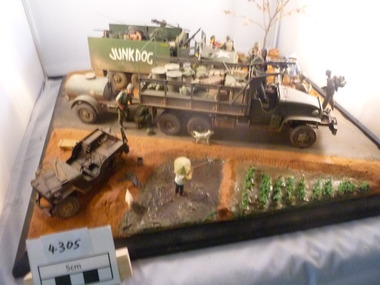 Model - Diorama, Stores Vehicle Roadside Stall