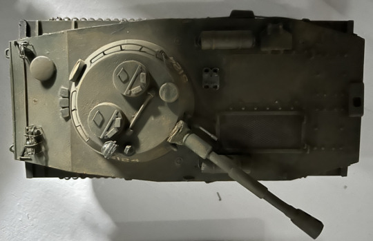 A model of the M4A3E2 "Cobra King" Sherman Jumbo U.S. Army medium/heavy tank 