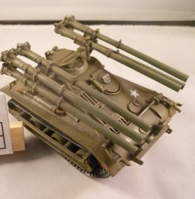 Tracked vehicle carrying six 106mm recoilless rifles