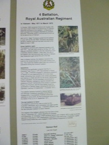 Poster - Poster, Information Board, 4 RAR, Vietnam, May 1971 to March 1972