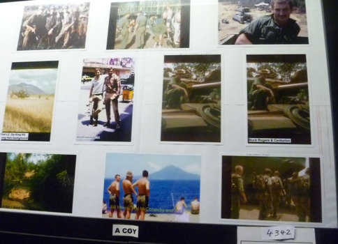 A collage of photos of soldiers in Vietnam.