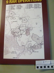 9 RAR Operations Listing Twelve Operations during the Vietnam War