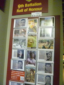 Poster - Poster, Information Board, 9th Battalion Roll Of Honour