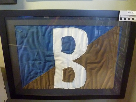 A Framed Flag of 9 RAR B Coy 